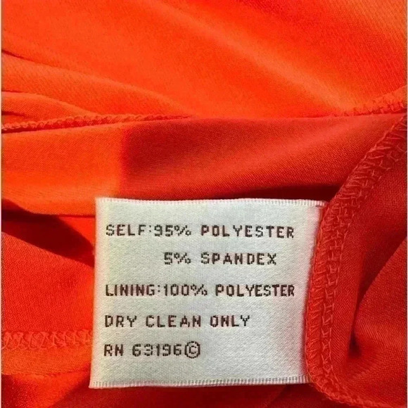 Suzi Chin for Maggie Boutique Orange with Key Hole Front Dress (Size 12) - Picture 7 of 9